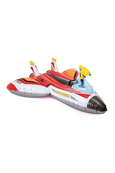 Intex NessiWorld 117 cm Airplane Bed with Water Pistol - 57536