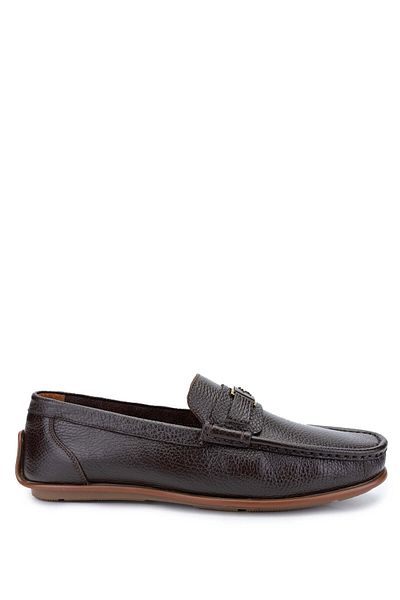 Tamer Tanca Men's Brown Genuine Leather Loafer Shoes