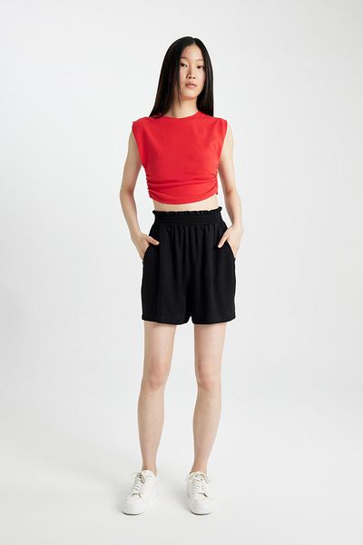 DeFacto Slim Fit Slim Fit Crew Neck Basic Plain Sleeveless Red T-Shirt A9420Ax24Sp