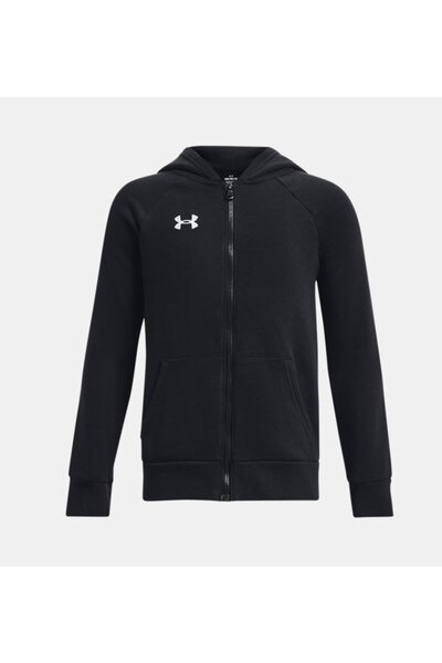 Under Armour Erkek Çocuk UA Rival Fleece Tam Boy Fermuarlı Kapüşonlu Üst 1379794-001