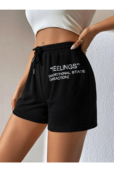 De Carte Feeling Kadın Baskılı Regular Şort