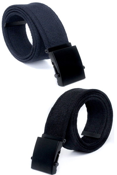 Livize 2 bucăți de centură neagră coloană cu lățime de 4 cm - cataramă