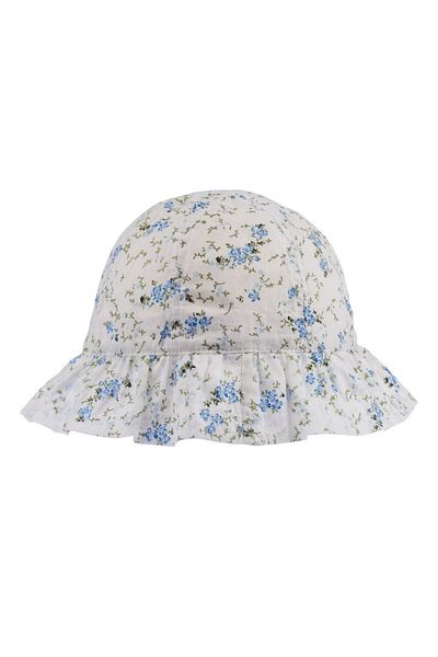 Kitti Copii Fete Pălărie Maxi Floral Alb