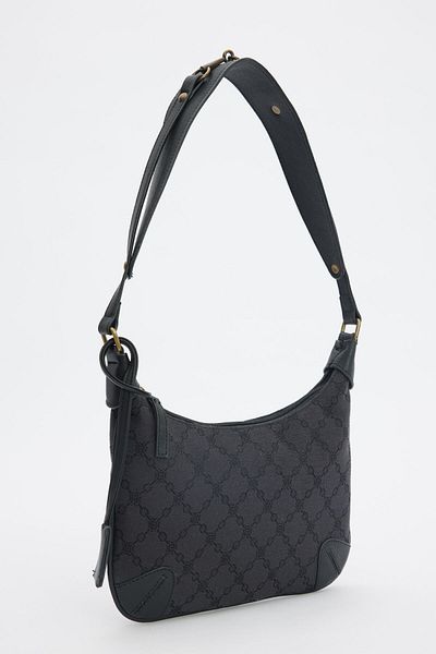 Manuka Schwarze Mini-Baguette-Tasche - ALEX