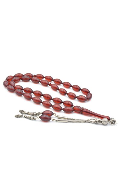 Murty99 Темно-червоний ячмінь, нарізаний, пресований, бурштиновий чотки