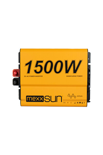 MEXXSUN 24V Volt-1500W Watt Tam Sinüs İnverter (220V Çevirici)