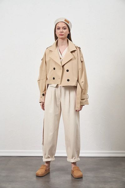 Kuaybe Gider Trench Model PERA CAMEL 7146