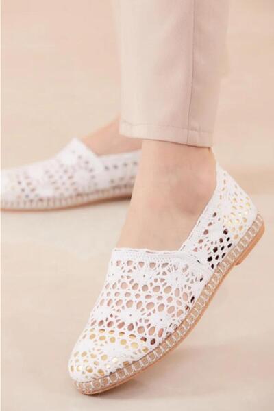 Hiranur 88-200 Kadın Yazlık Babet Espadril Ayakkabı