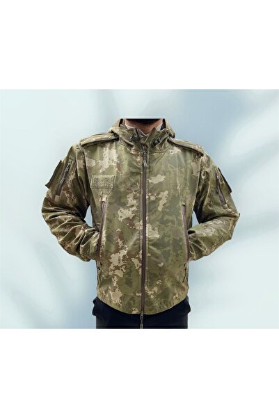 Genel Markalar TSK PİYADE KAMUFLAJ SOFTSHELL MONT İCİ POLARLİ