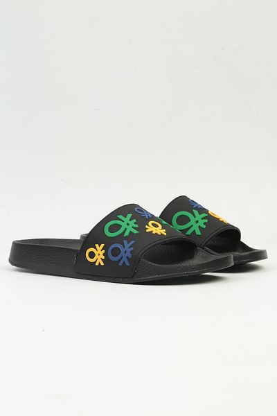 Benetton ® |   BN-1373 - 3816 Μαύρες-Γυναικείες Παντόφλες