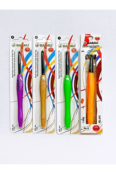 ATMACA TUHAFİYE Siyah Uçlu Yumuşak Saplı Tığ Seti 5-6-7-8 Numaralar