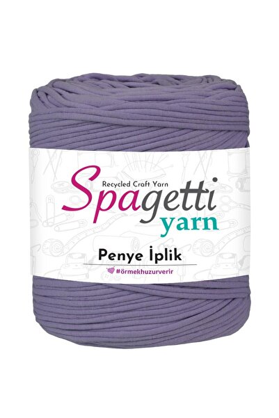 Spagettiyarn Penye İp Mor Salkım El Örgü İpliği