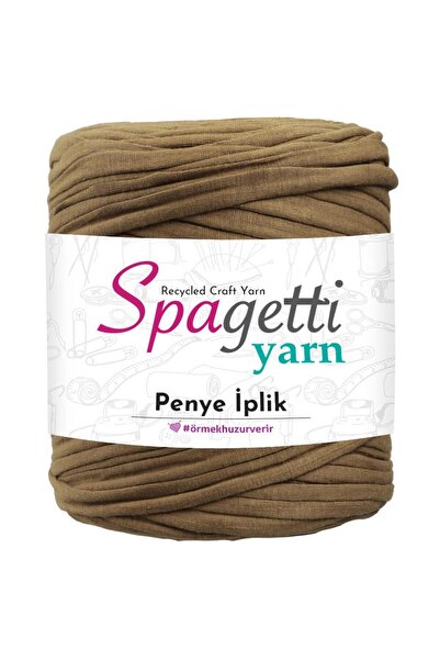 Spagettiyarn Χτενισμένο βαμβακερό νήμα ανοιχτό καφέ για πλέξιμο στο χέρι
