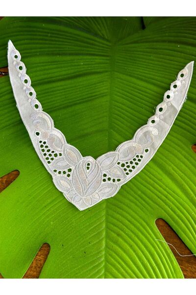 Gönülden Tasarım Λευκός γιακάς 24x7 CM - Αξεσουάρ ρούχων για ράψιμο