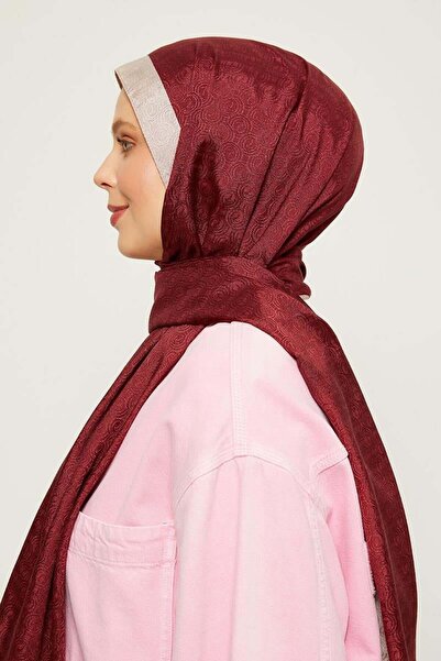 Levidor Halka Desen Jakar Monogram Şal