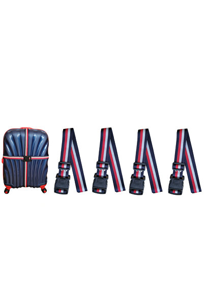 SAR Çok Renkli Valiz Bavul Emniyet Kemeri 4 Adet 5 Cm