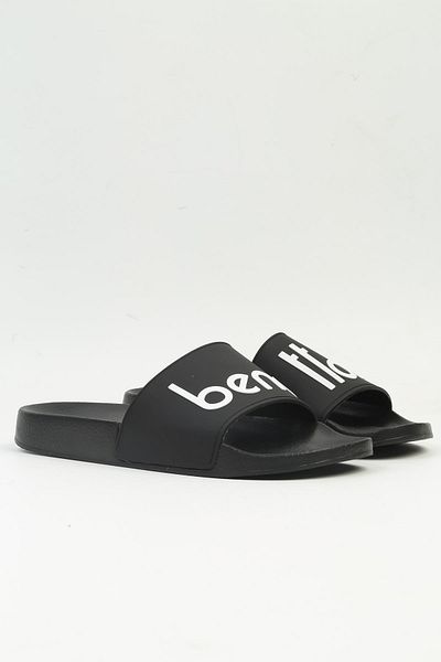 Benetton ® |   Bn-1380 - 3816 Black-Men's Slippers