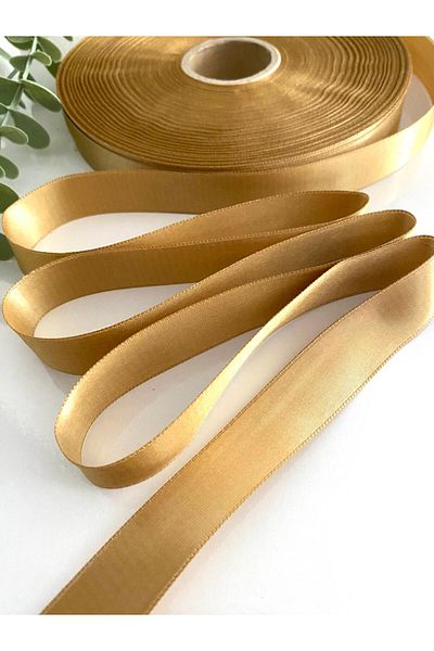 canan dizayn Σατέν κορδέλα σε χρώμα μέλι - 2 cm (10 μέτρα)