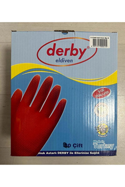 Derby D-210 sanayi tipi (tuğlacı) eldiveni (Hepsi 9 beden) **1 KUTU 20 ÇİFT**...