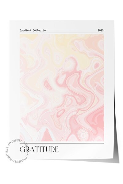 Postifull Çerçevesiz Poster, Aura Serisi NO:161 - Gratitude, Melek Numaraları...