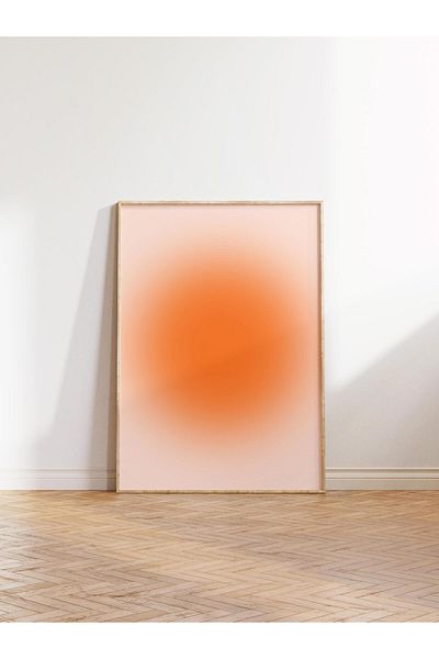 Postifull Aura Series NO:181 - Πορτοκαλί Αγγέλος Αριθμημένη έγχρωμη αφίσα χωρίς πλαίσιο