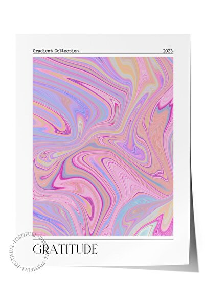 Postifull Çerçevesiz Poster, Aura Serisi NO:149 - Gratitude, Melek Numaraları...