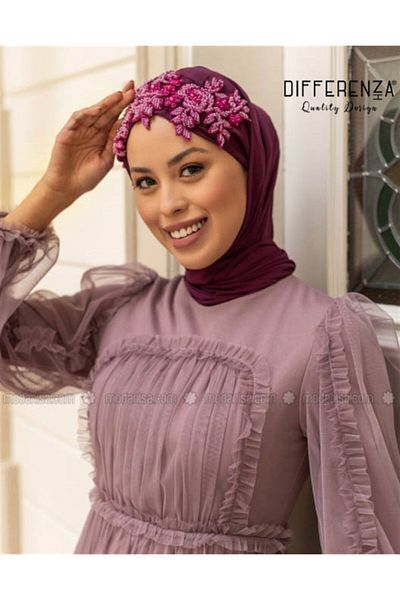 Differenza Sultan Wrap Shawl - Plum Color