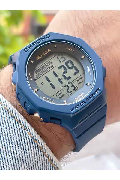 Jaga 10 Atm Waterproof Digital Men's Wristwatch with Chronometer