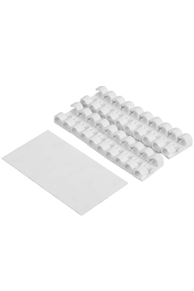 nelerbulurum 20 قطعة من أدوات تنظيم الكابلات اللاصقة