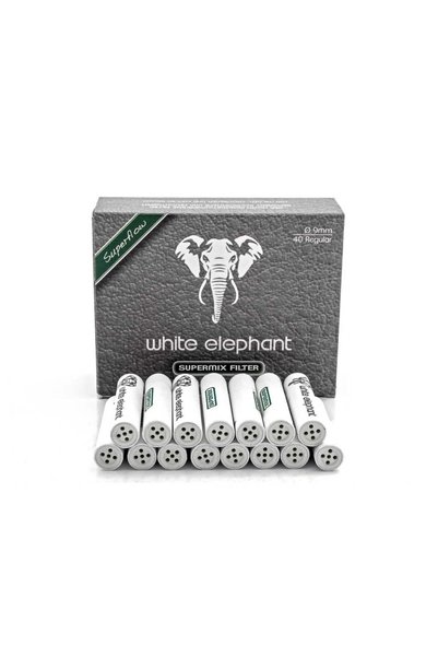 White Elephant 9mm Kömür/lüle Taşı Pipo Filtresi 10lu Paket (400 ADET) (352455-10)