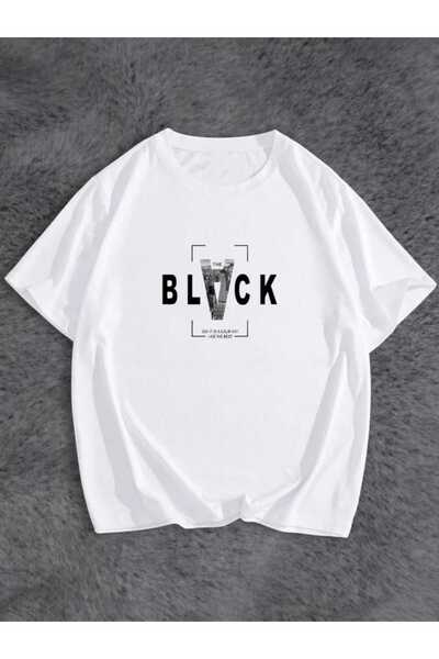 PERISENSE Tricou negru oversize unisex - 2 Imprimate