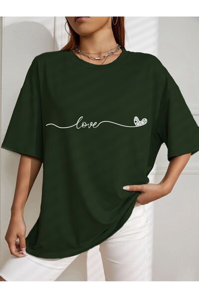 LAND MODA Tricou cu imprimeu My Lover Signature