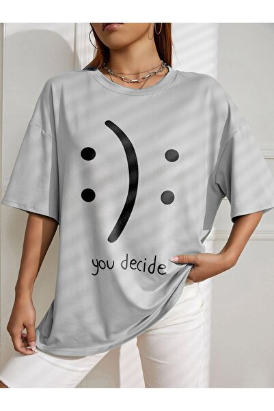 LOTS MODA Μπλουζάκι με στάμπα μεγάλου μεγέθους