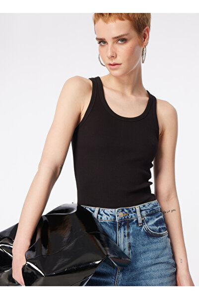 Lee Black U-Neck Sleeveless Women's T-Shirt - L 241615001