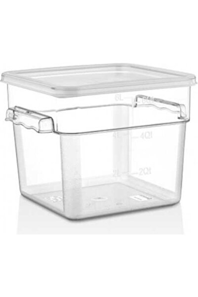 İstanbul Horeca حاوية تخزين بغطاء سعة 7.6 لتر