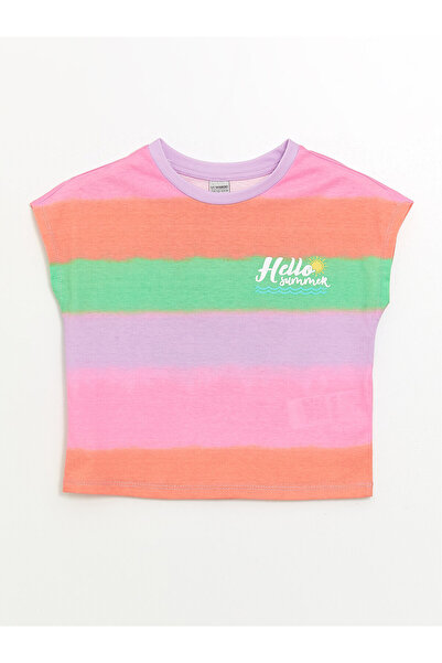 LC Waikiki Κοντομάνικο μπλουζάκι Girl - Crew Neck Color Block
