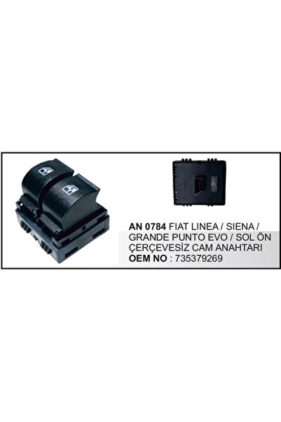 parcafix Cam düğmesi Sol Ikili Linea Siena Punto çerçevesiz 504627489