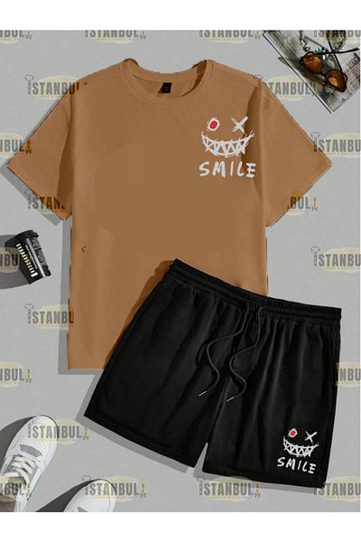 aynewmoda STILL WILLING Комплект тениска и къси панталони с щампи
