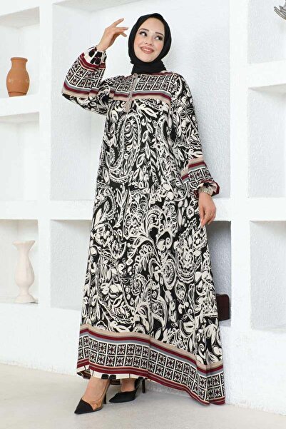 SGS Μαύρο φόρεμα βισκόζης - Λεπτομέρεια με φούντα