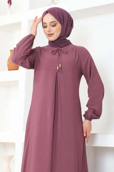 SGS LILA - A Pleat Viscose Dress