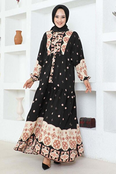 SGS Μαύρο φόρεμα βισκόζης - Αυθεντικό σχέδιο