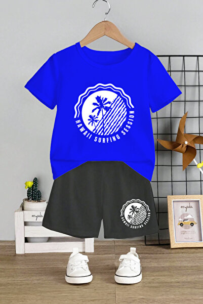 MYADA Гавайський серфінг з принтом на 2 частини Дитячий комплект з горловиною...