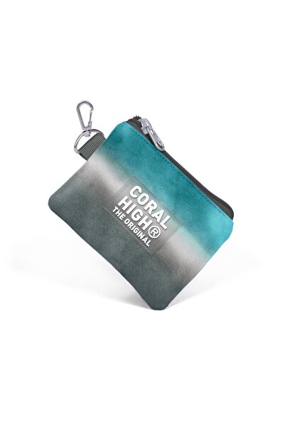 Coral High 21897 Model Turquoise Gray Batik Kids Coin Purse