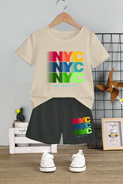 MYADA NYC New York City τυπωμένο παιδικό σετ 2 τεμαχίων - Crew Neck 19963