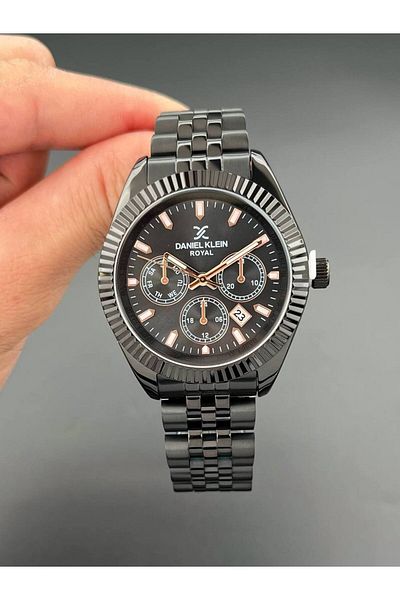 Daniel Klein Black Men's Wristwatch 3 Atm Waterproof