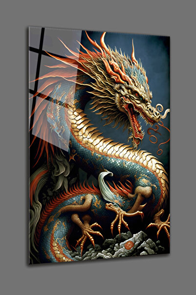 BV DEKOR ΓΥΑΛΙΝΗ ΠΙΝΑΚΙΔΑ ΜΕ ΚΟΚΚΙΝΟΚΕΦΑΛΟ ΔΡΑΚΟΥ-ΔΙΑΚΟΣΜΗΤΙΚΗ ΓΥΑΛΙΝΗ ΠΙΝΑΚΙ...