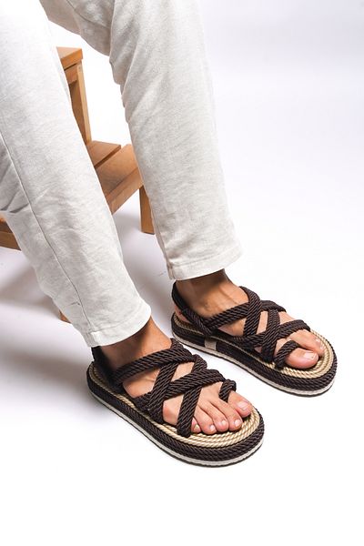Riccon Heilrith Herrensandalen, Braun, Modell 0012102