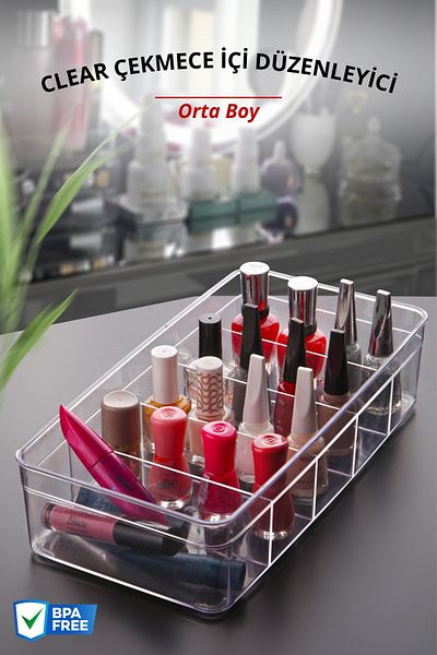 Nandy Home 5 Διαμερίσματα Μεσαίου μεγέθους - Clear Drawer and Closet Organizer Organizer