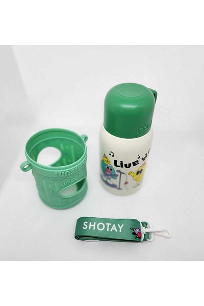 Shotay Green Flask Thermos - St-8817 Cartoon 480ml