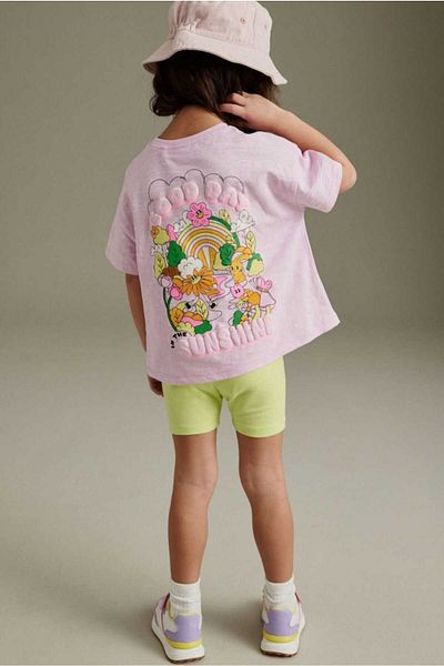 Next Baby Animal Patterned 100% Cotton Short Sleeve Shorts Set